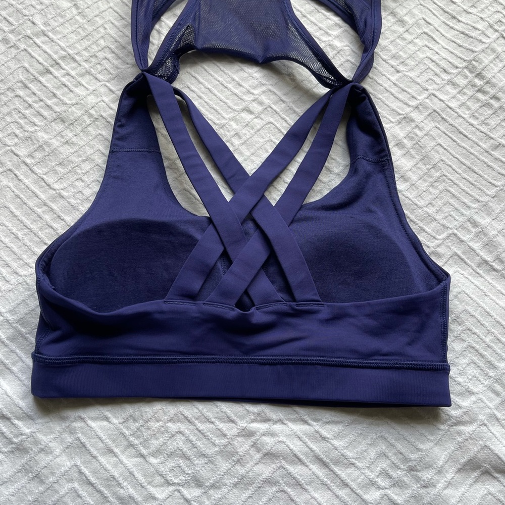 Lululemon blue 2 in 1 fast as light top mesh size 6 - Picture 6 of 12
